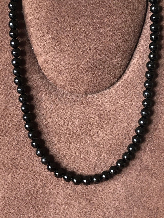 Collier ras de cou Tourmaline noire