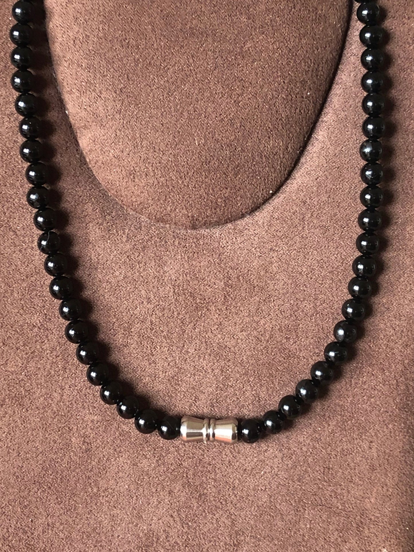 Collier ras de cou Tourmaline noire