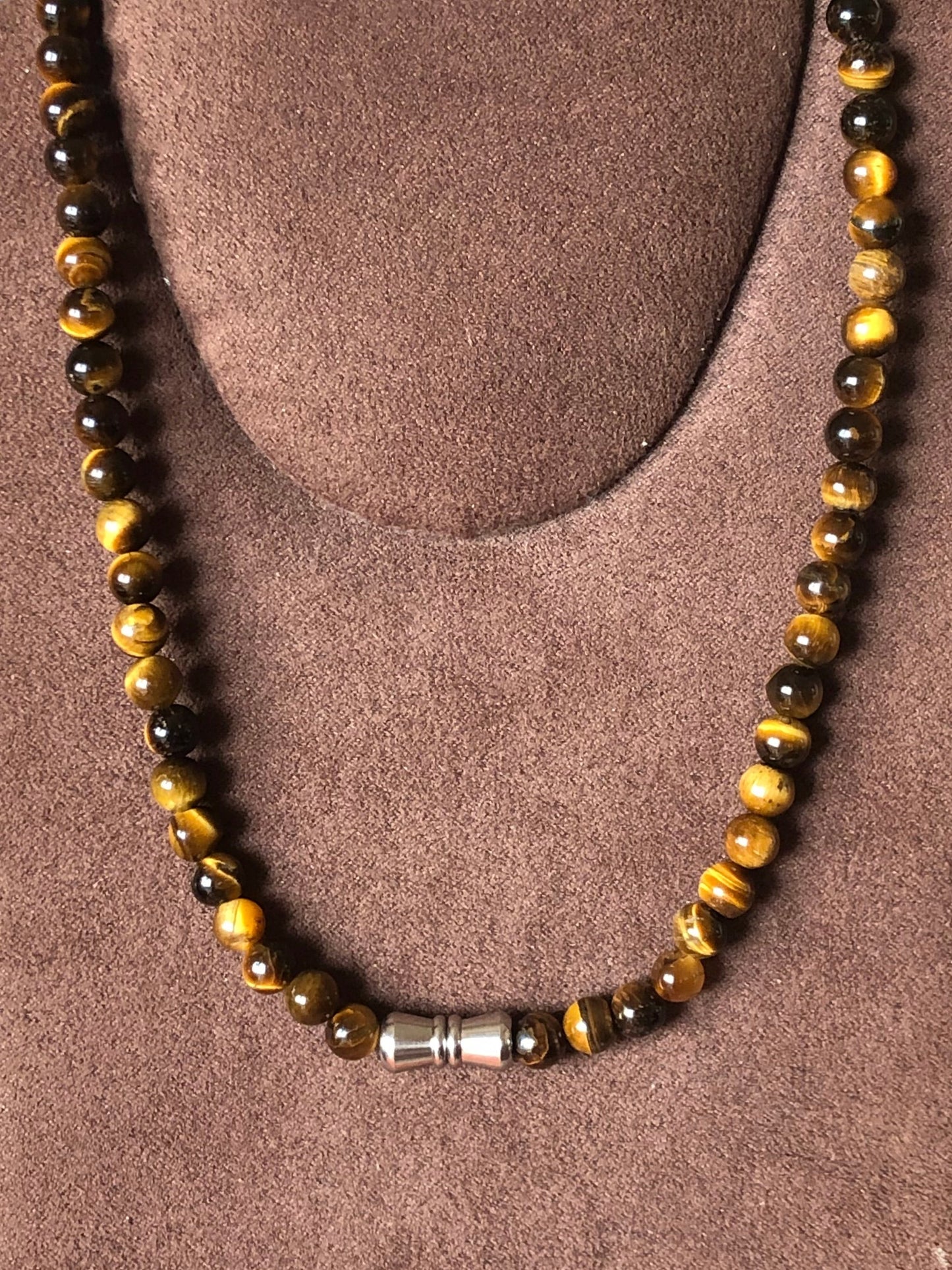 Collier ras de cou Œil de tigre