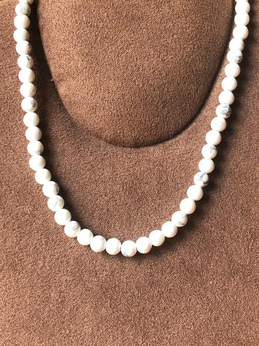 Collier ras de cou Howlite