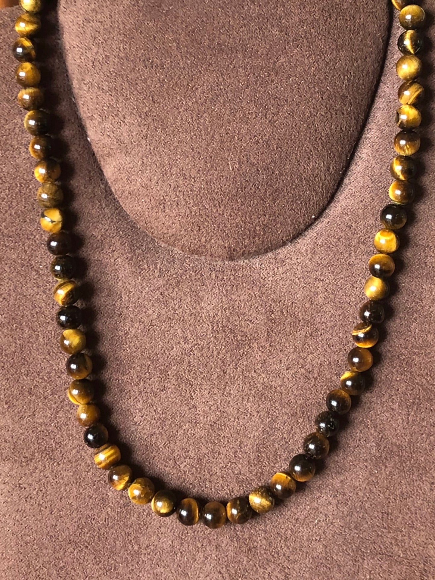 Collier ras de cou Œil de tigre