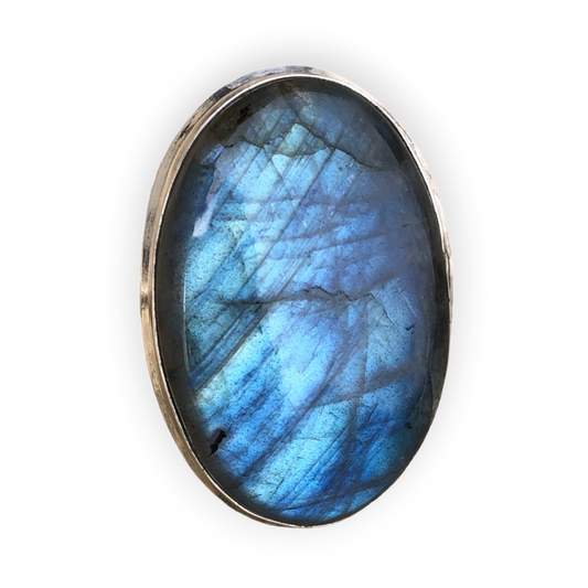 Bague argent et labradorite